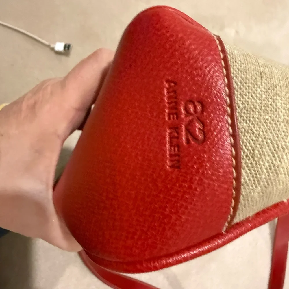 Anne Klein Red and Tan Crossbody Bag - Picture 7 of 9